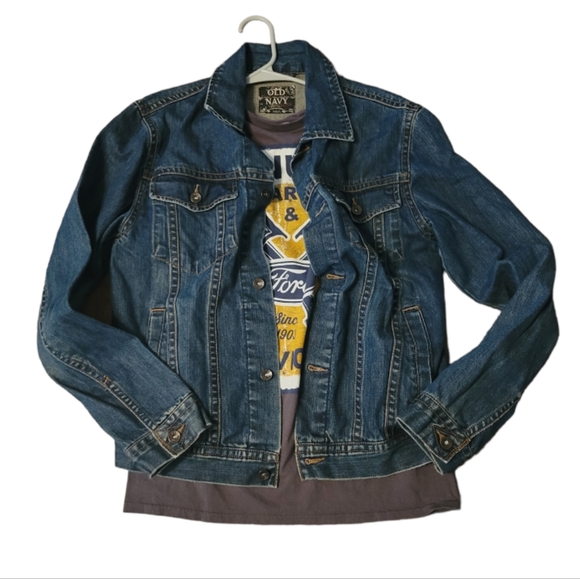 Old Navy Denim Jacket Size M - Picture 1 of 8